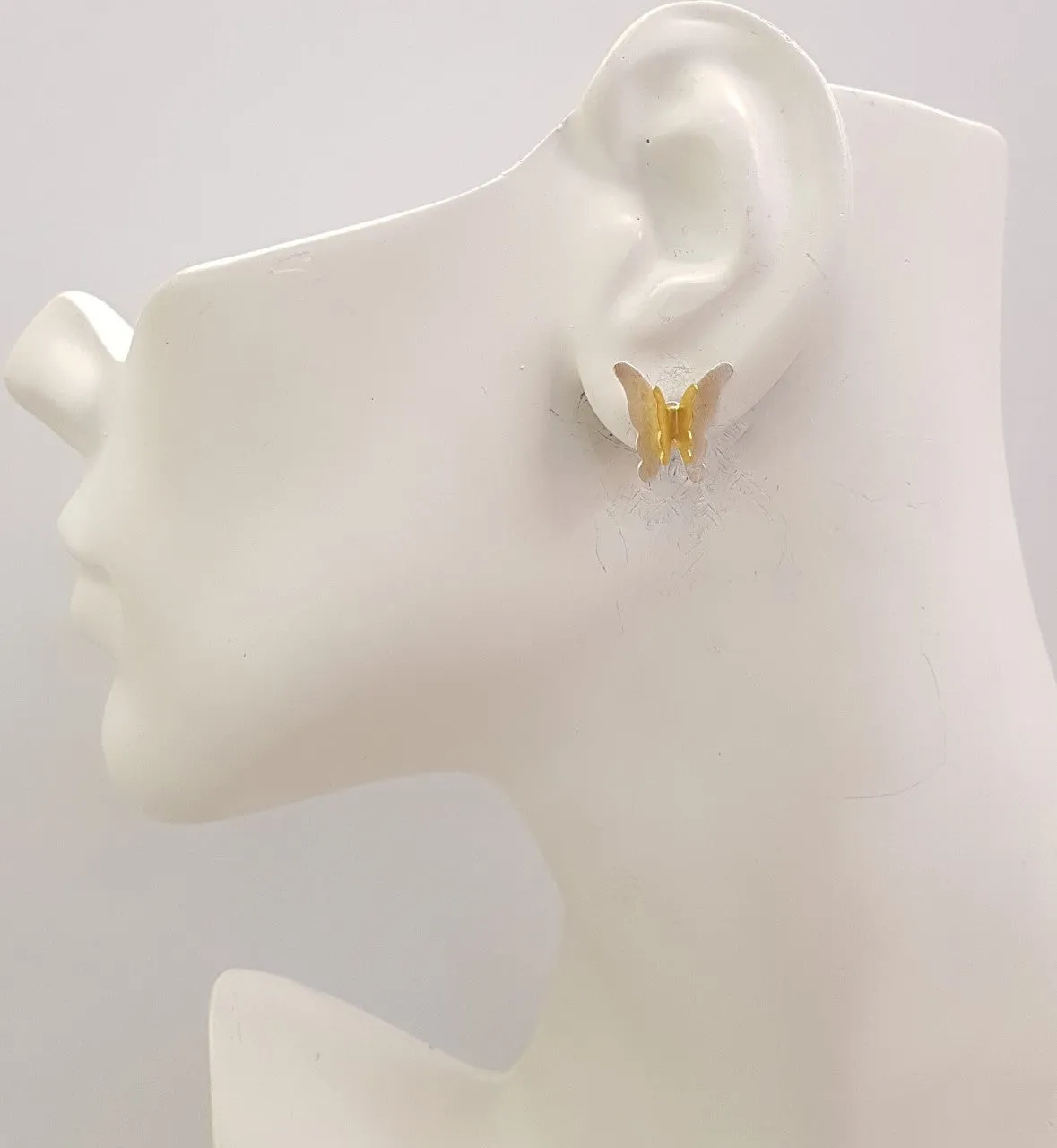 2 Butterflies Stud Earrings