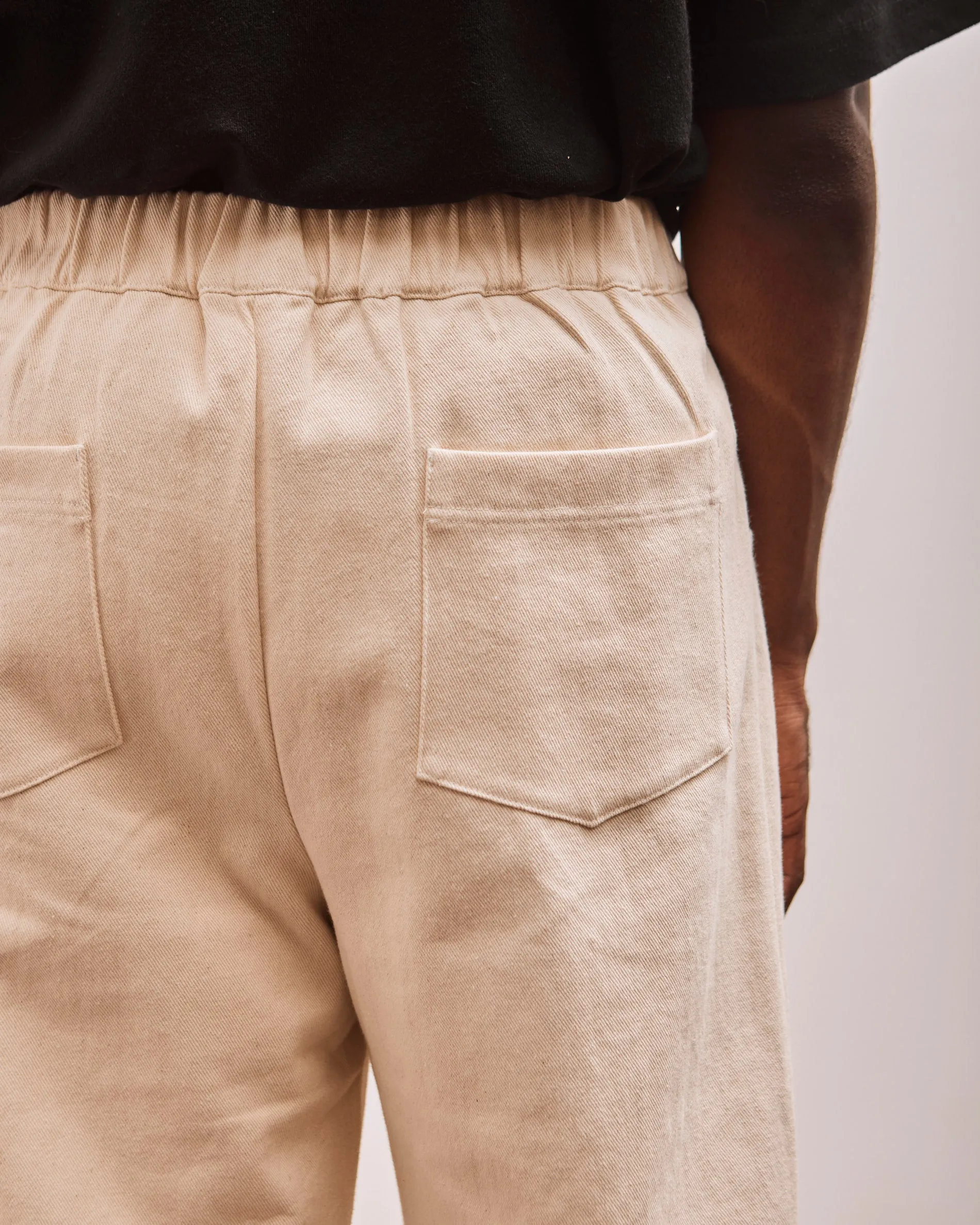 7115 Unisex Signature Curved Leg Trouser, Off-White