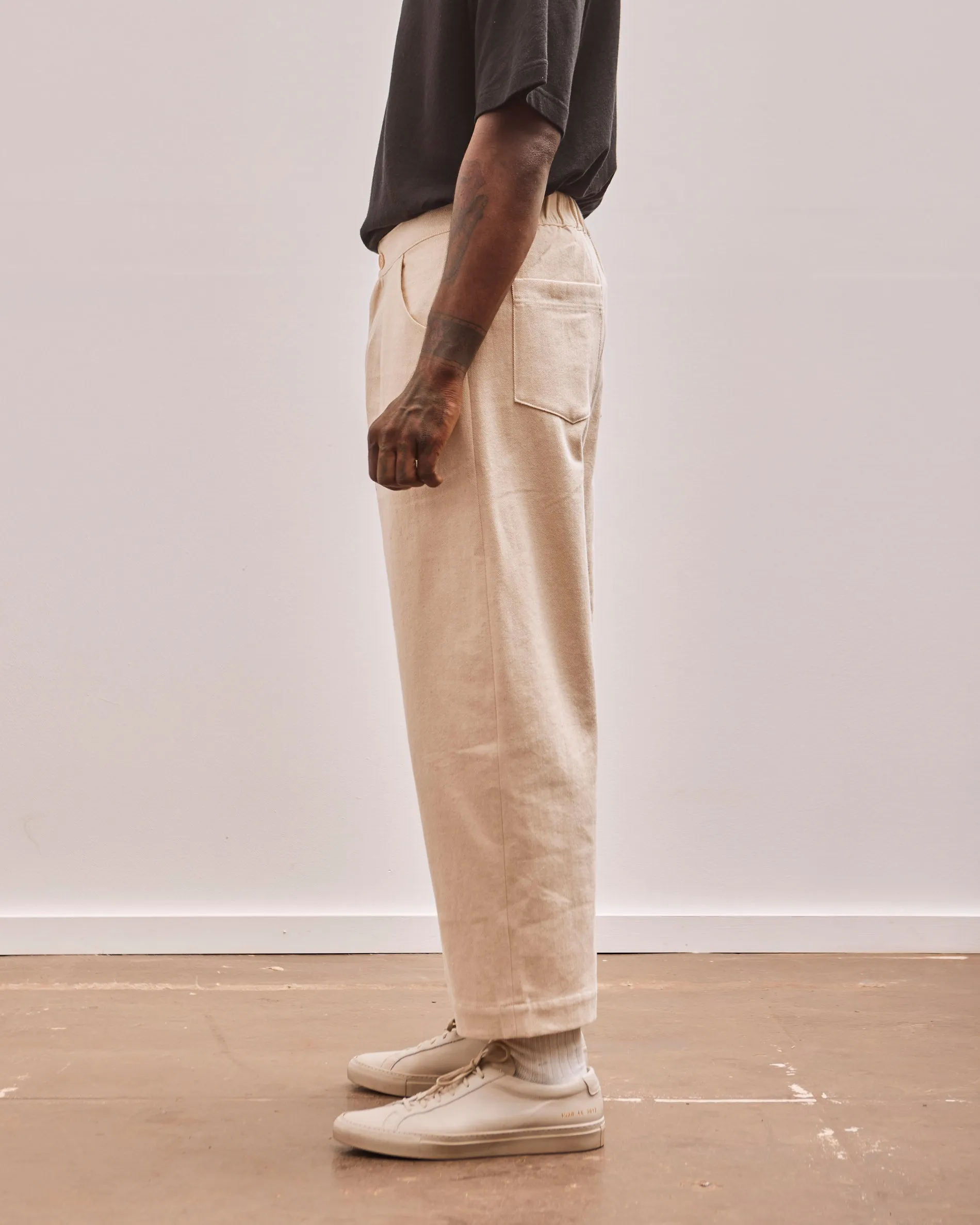7115 Unisex Signature Curved Leg Trouser, Off-White