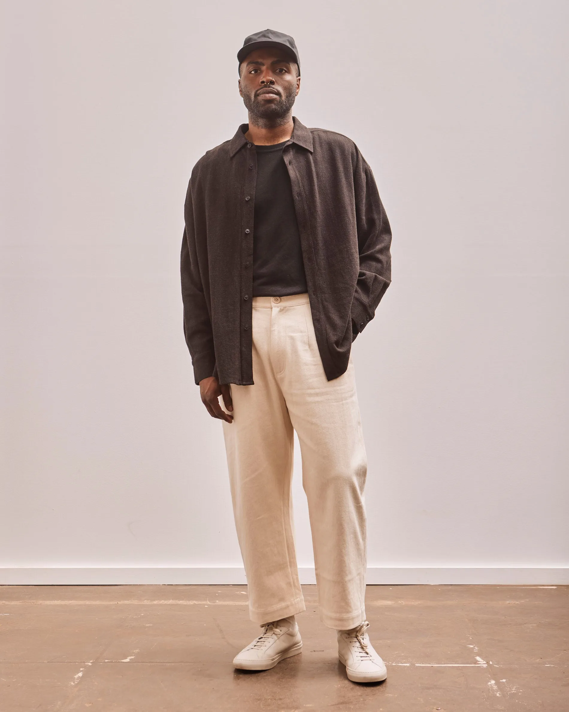 7115 Unisex Signature Curved Leg Trouser, Off-White