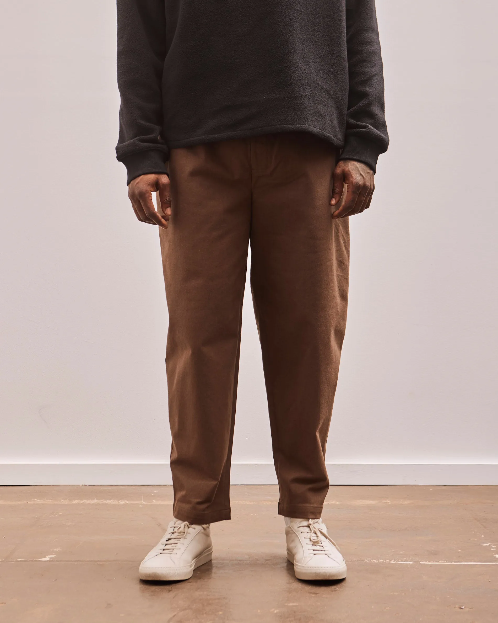 7115 Unisex Signature Elastic Pull-Up Trouser, Brown