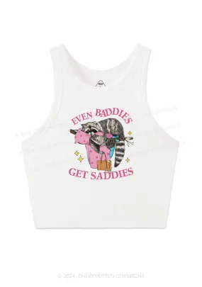 Baddies Get Saddies Y2K Crop Tank Top Cherrykitten