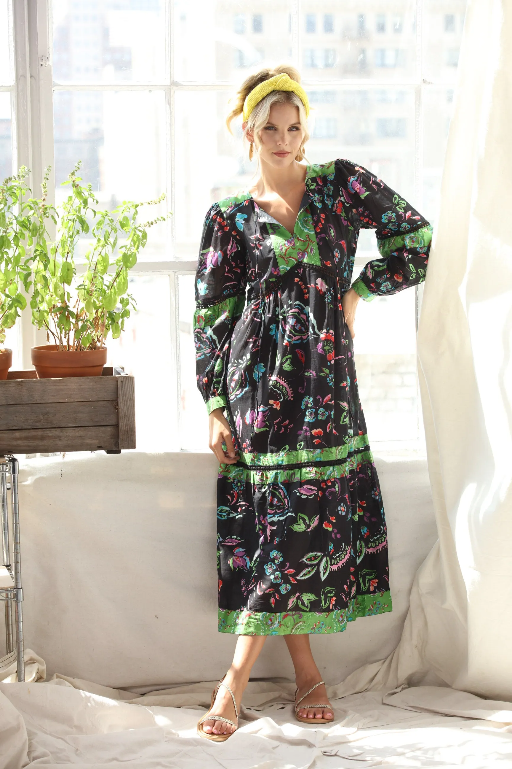 Black Ceylon Maxi KikiSol Dress