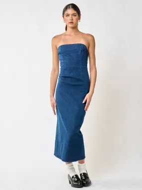 Blue Blush Strapless Denim Bodycon Dress - Brands We Love