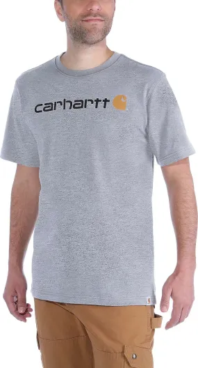 Carhartt Men&#x27;s Core Logo T-Shirt Short Sleeve Heather Grey | Buy Carhartt Men&#x27;s Core Logo T-Shirt Short Sleeve Heather Grey here | Outnorth