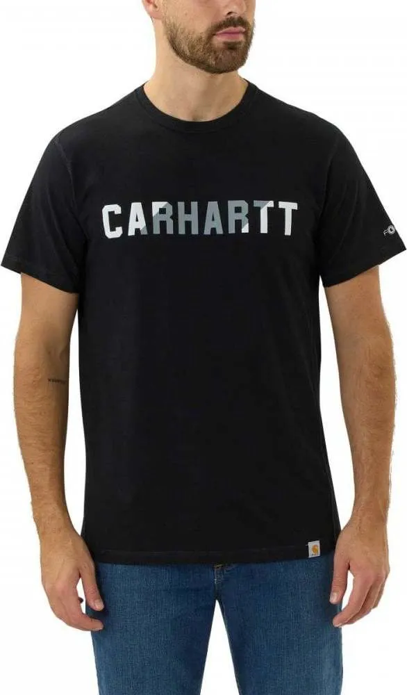 Carhartt Men&#x27;s Force Flex Block Logo T-Shirt S/S Black | Buy Carhartt Men&#x27;s Force Flex Block Logo T-Shirt S/S Black here | Outnorth
