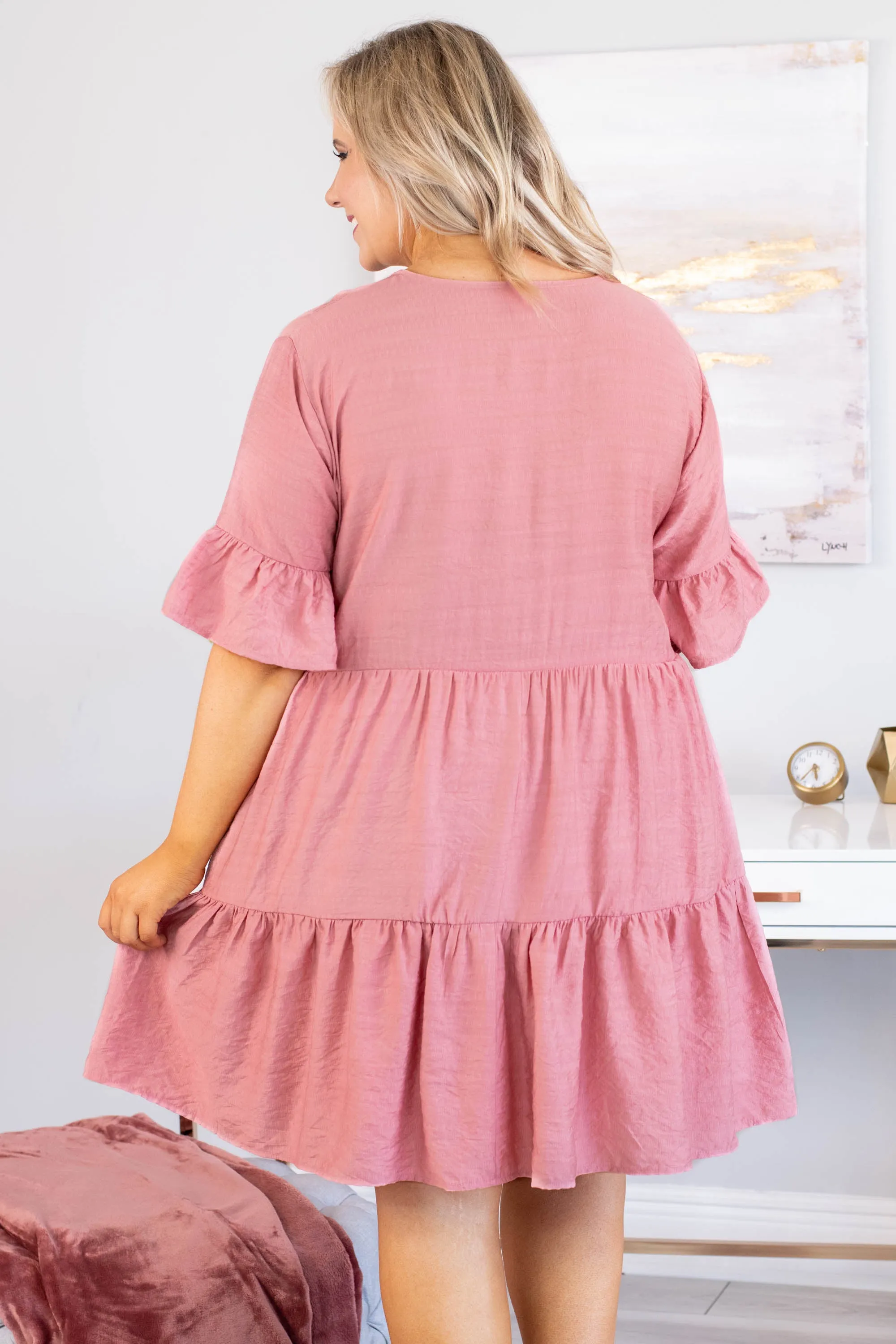 Carrying Kisses Dress, Blush