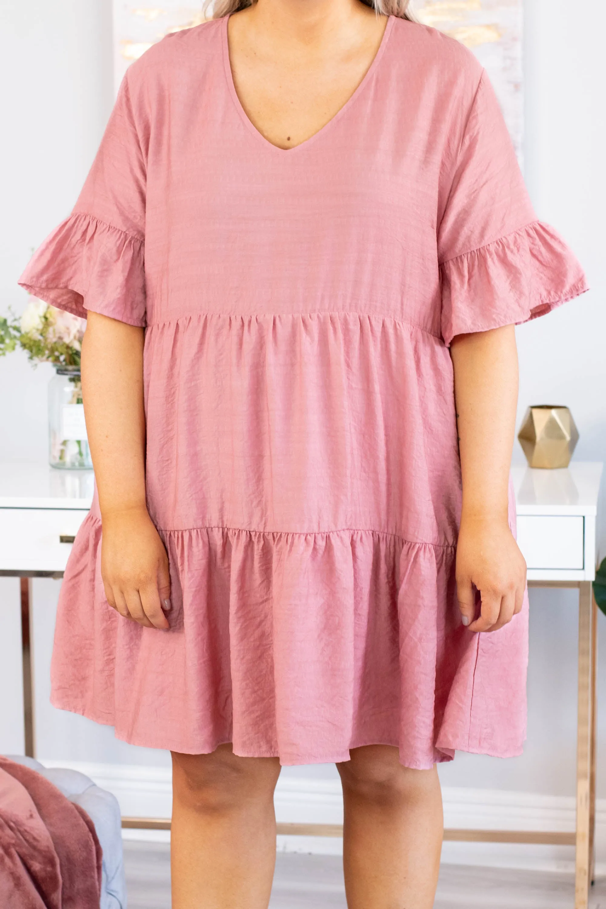 Carrying Kisses Dress, Blush