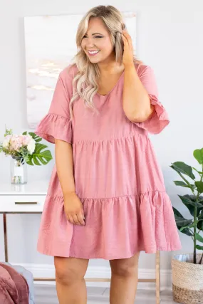 Carrying Kisses Dress, Blush