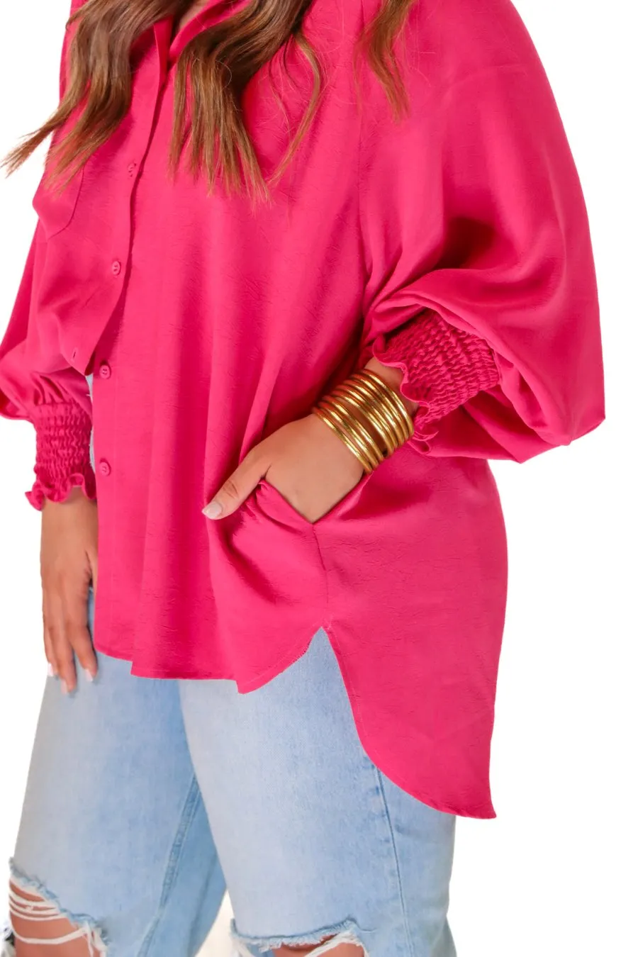 Carter Solid Smocked Top
