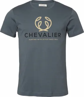 Chevalier Men´s Chevalier Logo T-Shirt Stormy Blue | Buy Chevalier Men´s Chevalier Logo T-Shirt Stormy Blue here | Outnorth