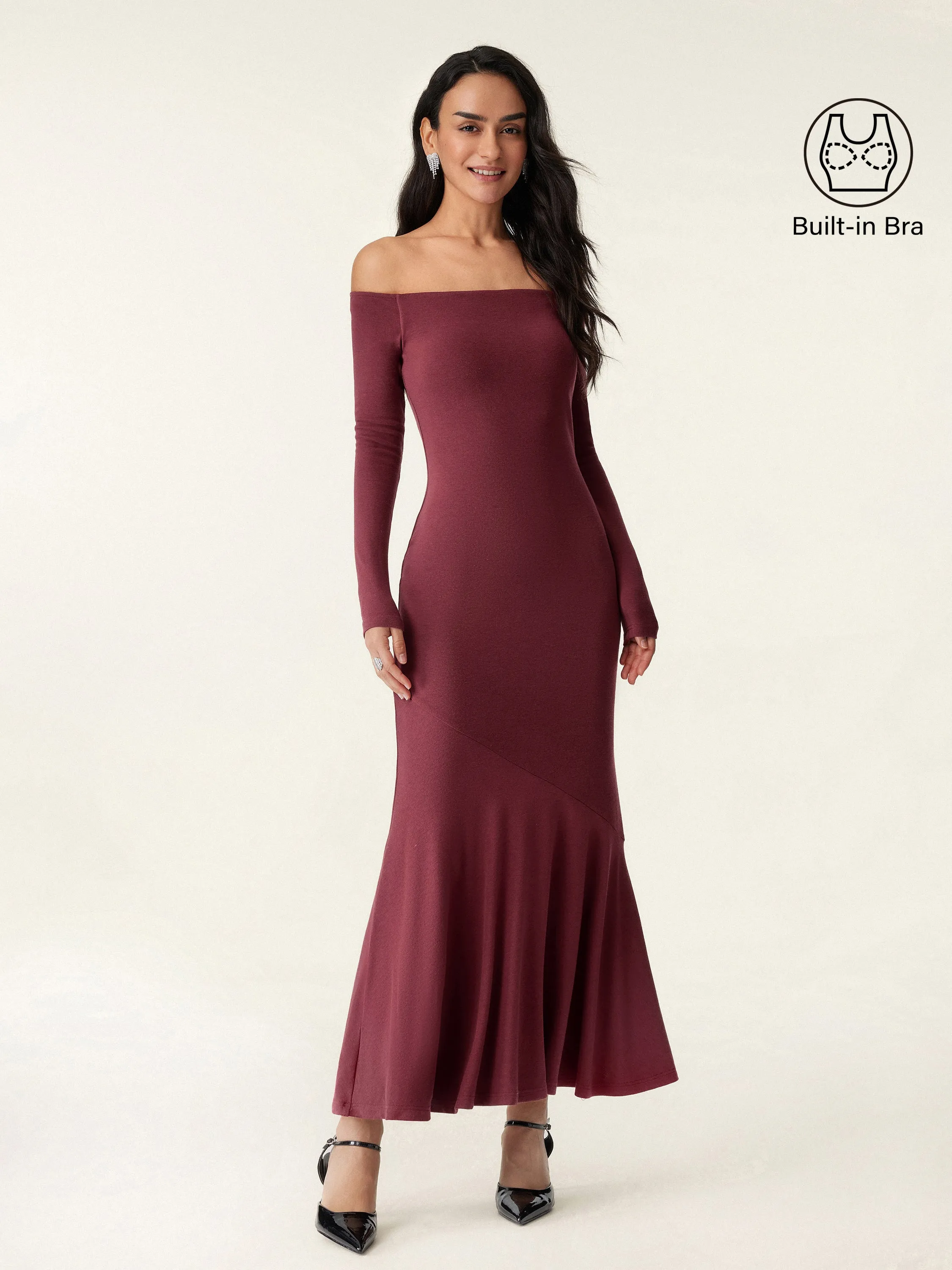 Convertible Off-the-Shoulder Brami Dress