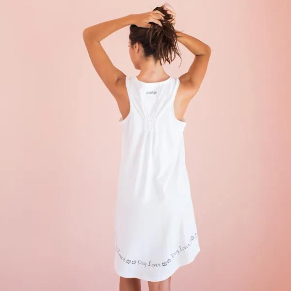 Cotton Pajama Sleeveless Shirt - Dog Lover