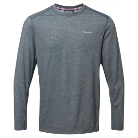 Craghoppers Men&#x27;s Nosilife Talen Longsleeve T-shirt Black Pepper Marl | Buy Craghoppers Men&#x27;s Nosilife Talen Longsleeve T-shirt Black Pepper Marl here | Outnorth