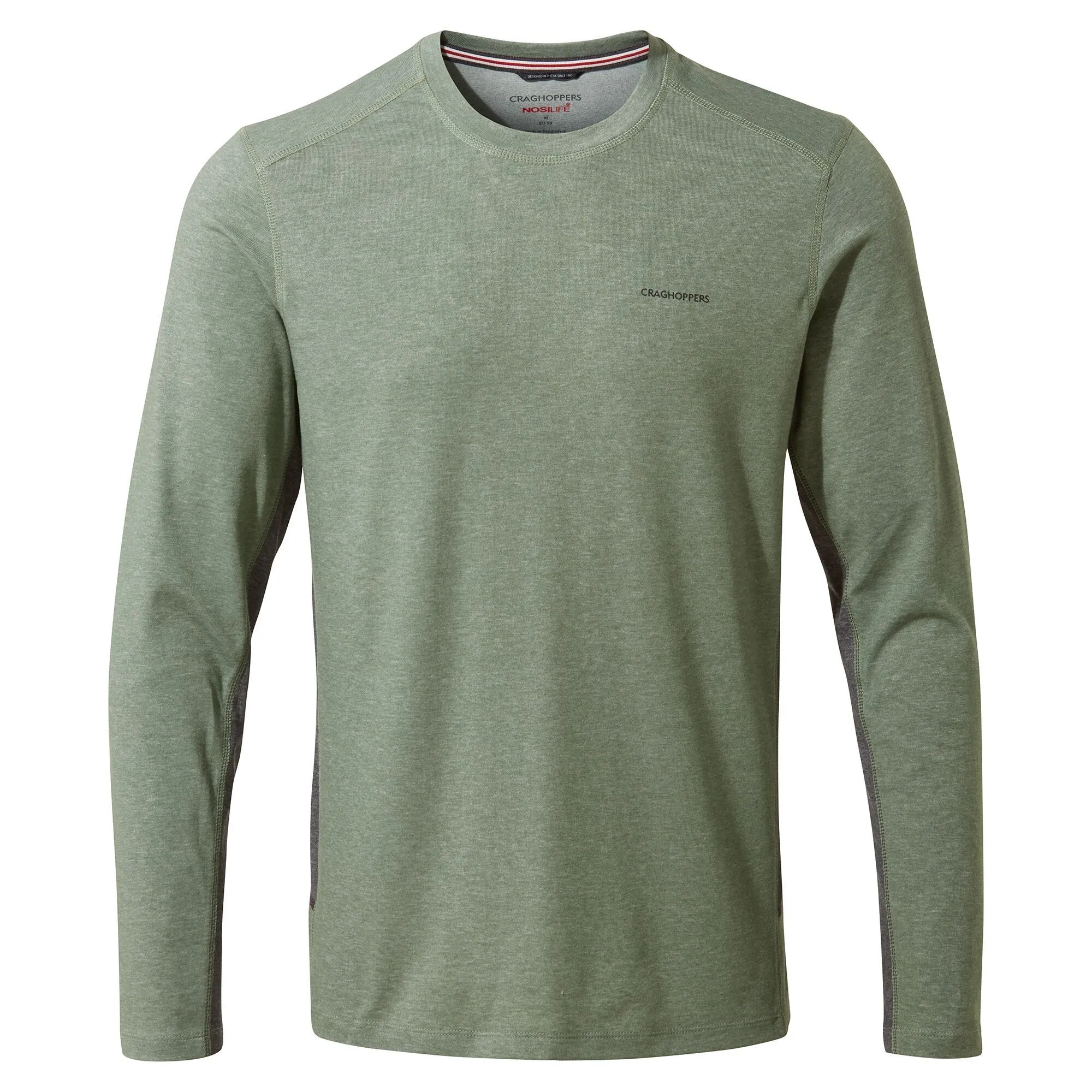 Craghoppers Men&#x27;s Nosilife Talen Longsleeve T-shirt Sage Marl | Buy Craghoppers Men&#x27;s Nosilife Talen Longsleeve T-shirt Sage Marl here | Outnorth