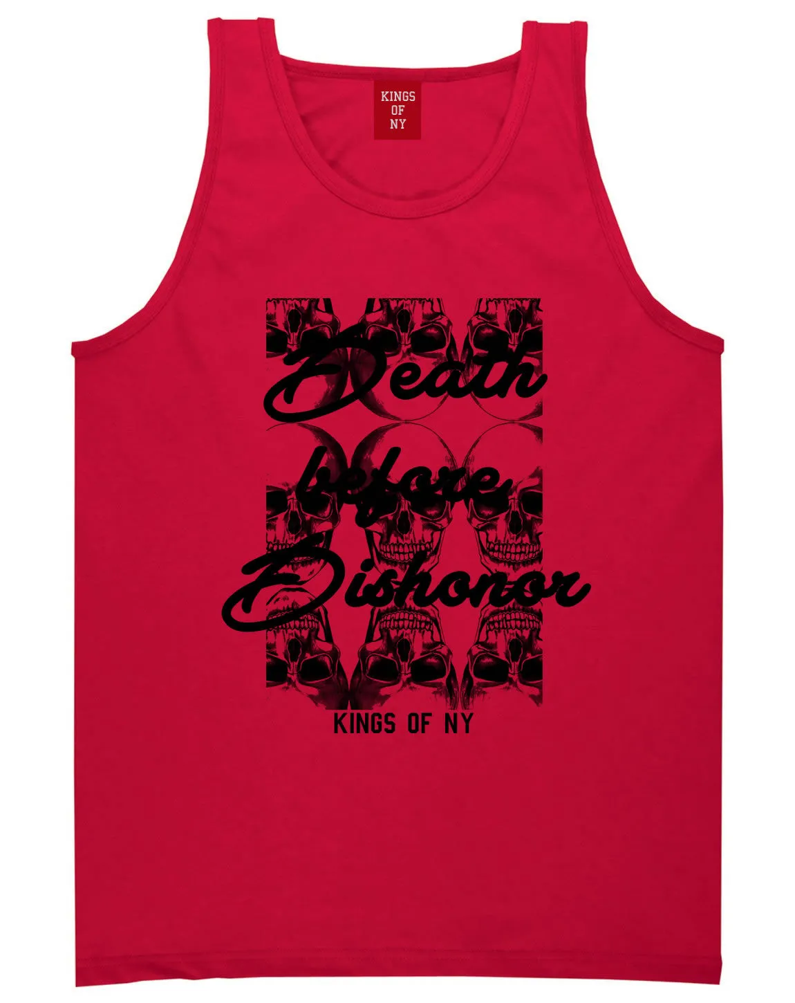 Death Before Dishonor Skulls Tank Top