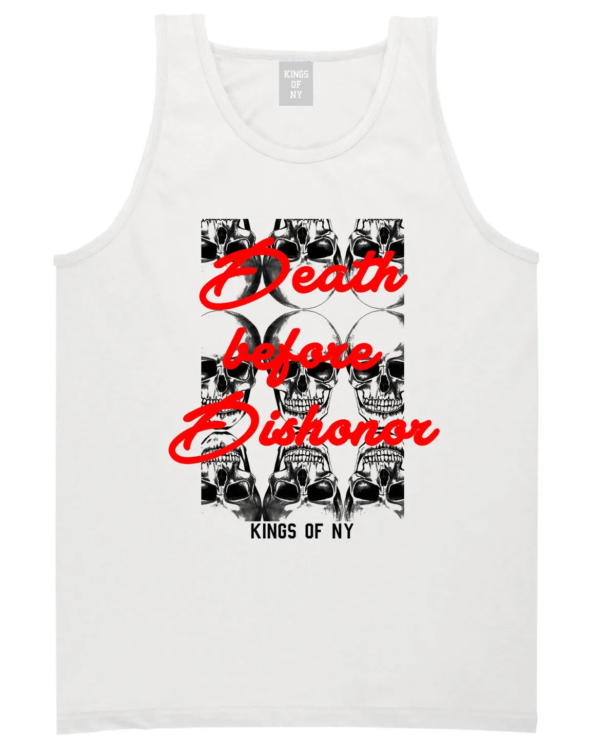 Death Before Dishonor Skulls Tank Top
