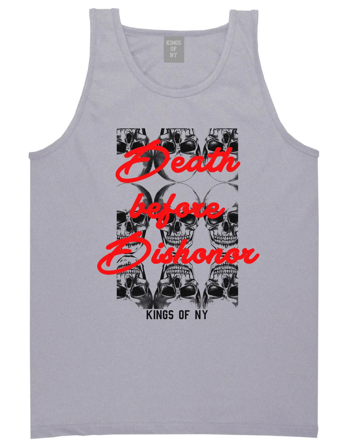 Death Before Dishonor Skulls Tank Top