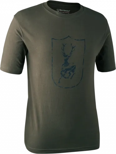 Deerhunter Men&#x27;s Logo T-Shirt Bark Green | Buy Deerhunter Men&#x27;s Logo T-Shirt Bark Green here | Outnorth