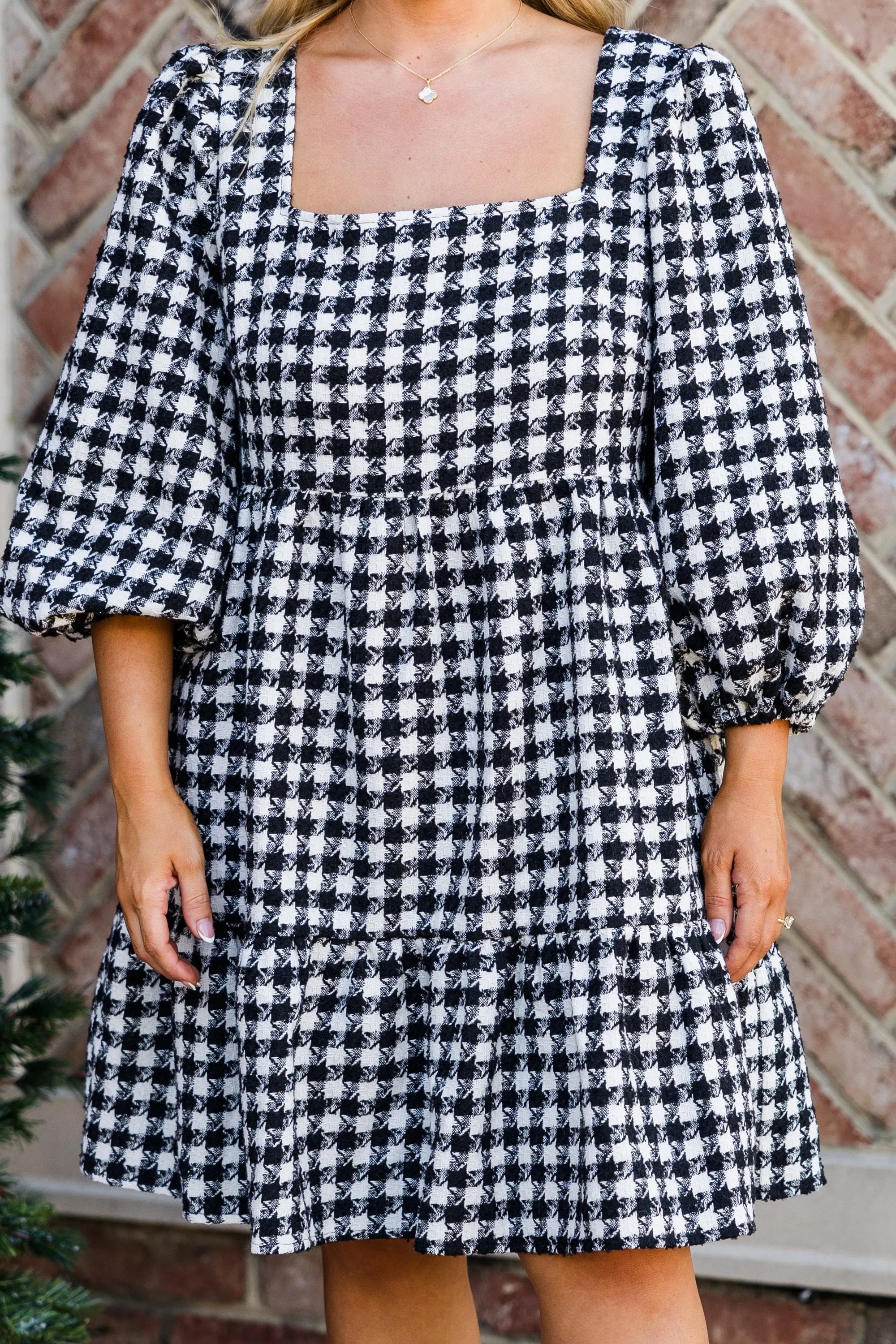 Don't Change A Thing Dress, Black-White