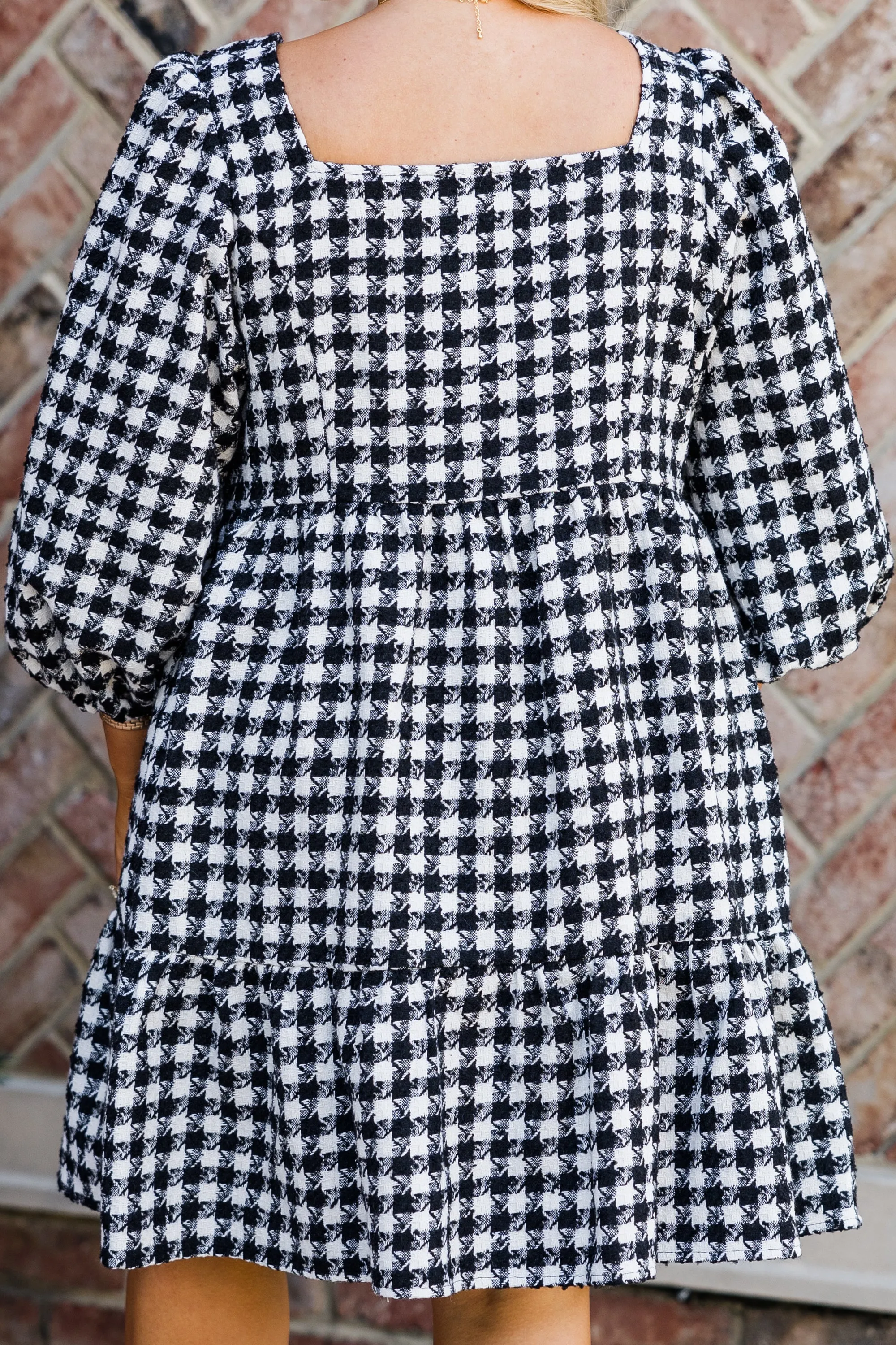 Don't Change A Thing Dress, Black-White