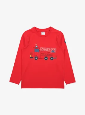 Fire Engine Kids Top