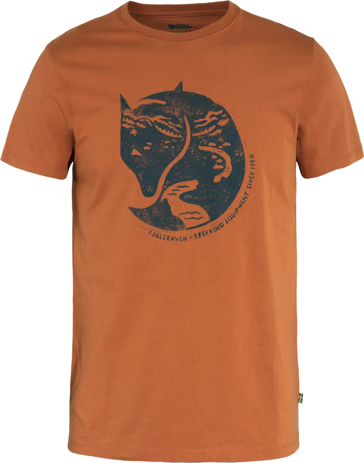Fjällräven Men&#x27;s Arctic Fox T-shirt Terracotta Brown | Buy Fjällräven Men&#x27;s Arctic Fox T-shirt Terracotta Brown here | Outnorth