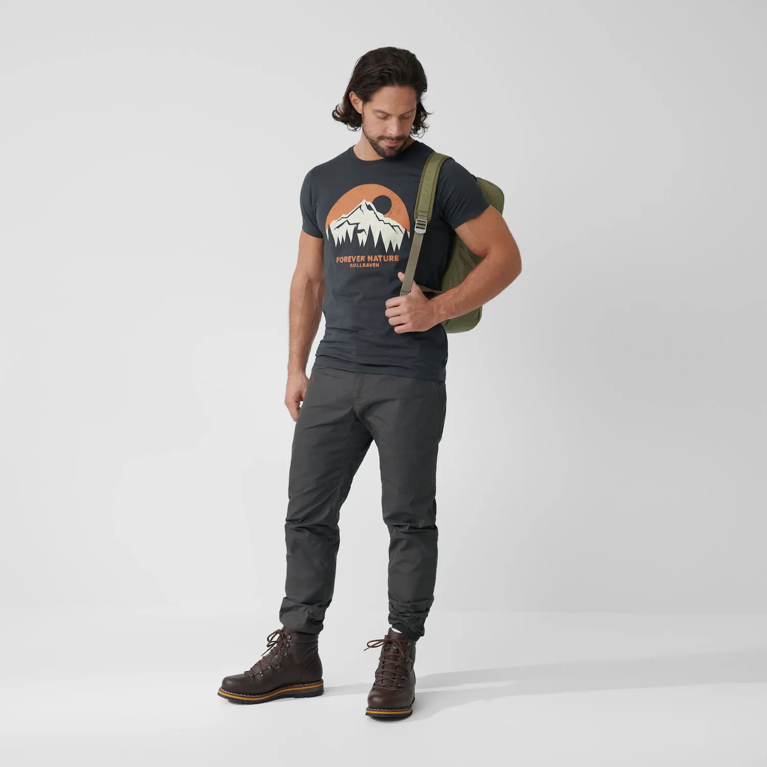 Fjällräven Men&#x27;s Nature T-Shirt Fossil | Buy Fjällräven Men&#x27;s Nature T-Shirt Fossil here | Outnorth
