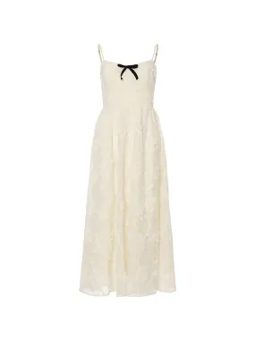 Flora ribbon long dress