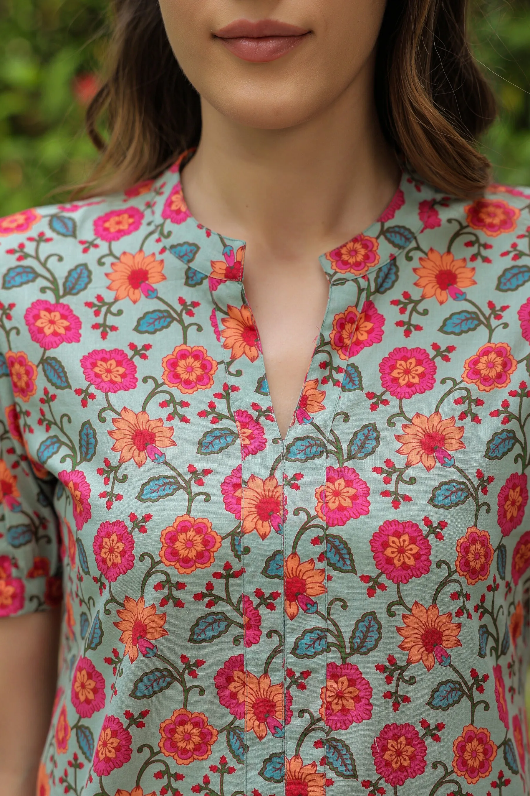 Floral folklore cotton co-ord set