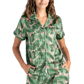 Hello Mello® Aloha Bed Beauty Sleep Satin Pajama Top