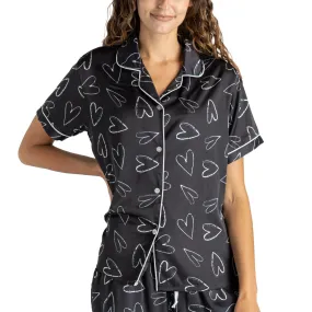 Hello Mello® I Love Sleep Beauty Sleep Satin Pajama Top