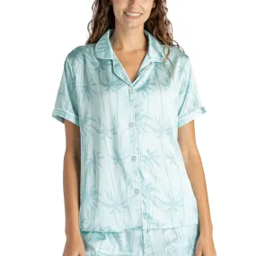 Hello Mello® Leaf Me Alone Beauty Sleep Satin Pajama Top