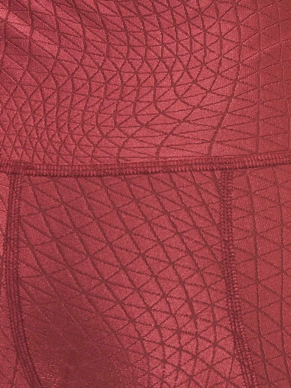 Hi-Rise Capri - Pomegranate Cube Pattern