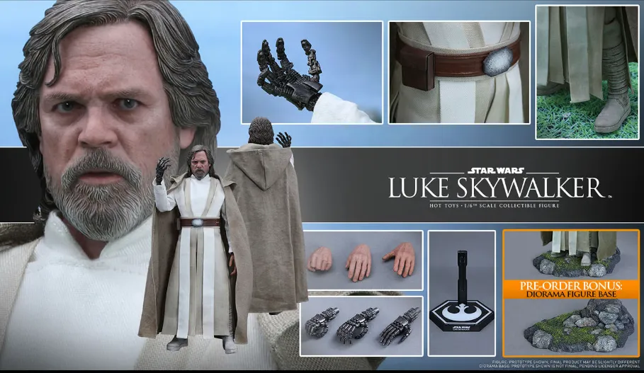 HOT TOYS STAR WARS: THE FORCE AWAKENS LUKE SKYWALKER 1/6 MMS390