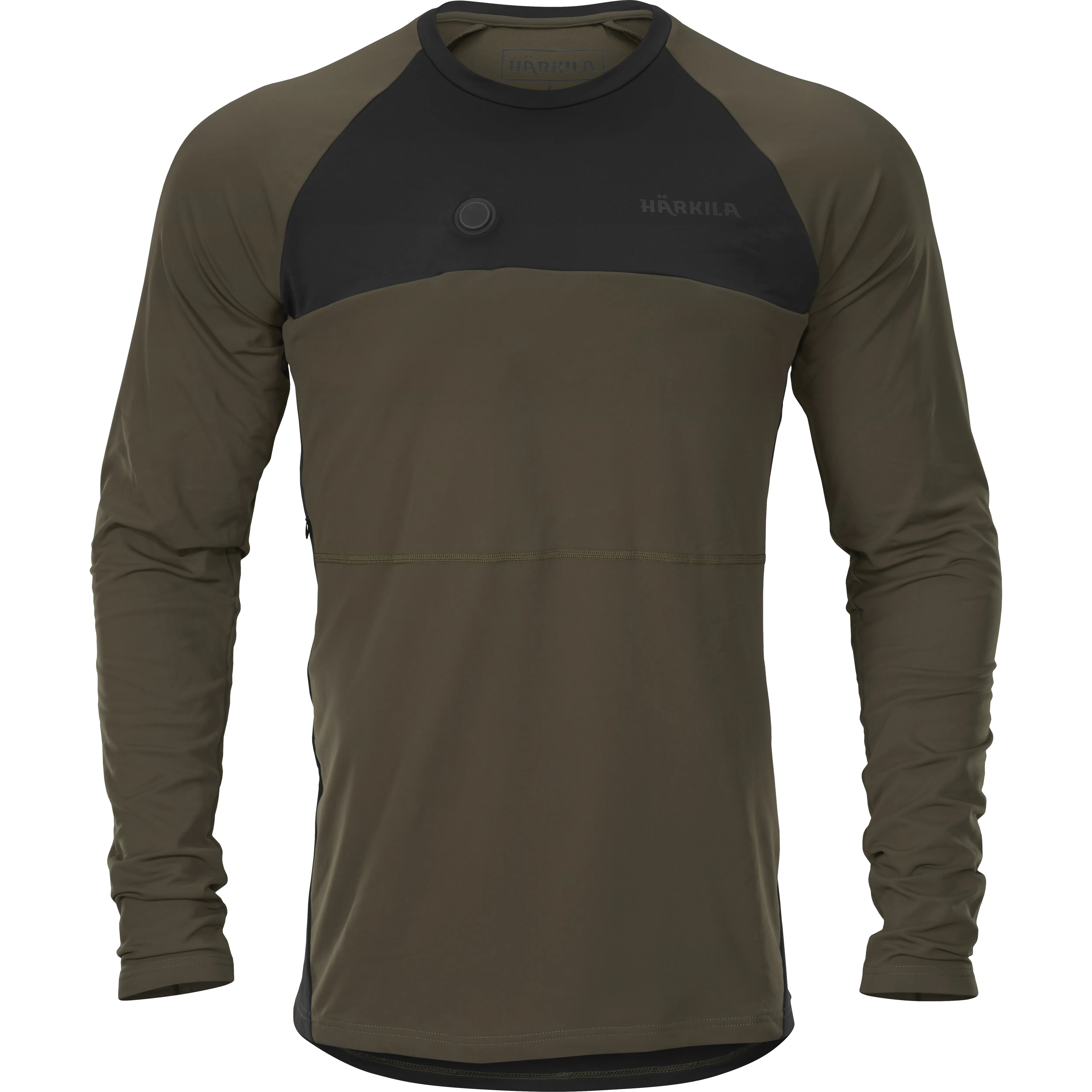 Härkila Men&#x27;s Heat L/S T-shirt Willow Green/Black | Buy Härkila Men&#x27;s Heat L/S T-shirt Willow Green/Black here | Outnorth