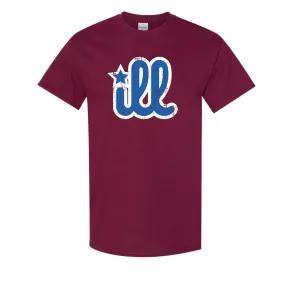 ILL Logo T-Shirt | ILL Logo Maroon T-Shirt