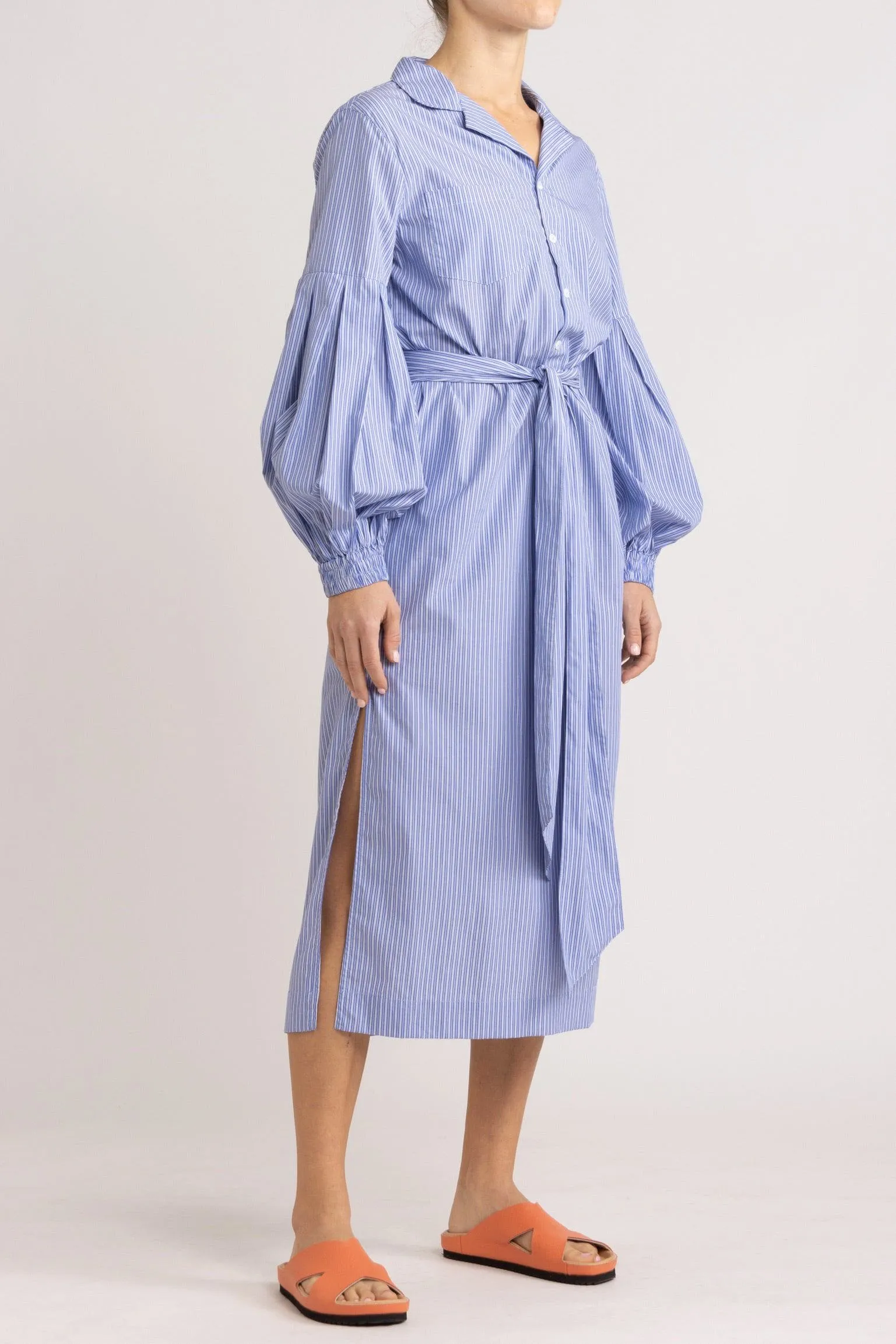 Jemima Blue Stripe Tunic Dress