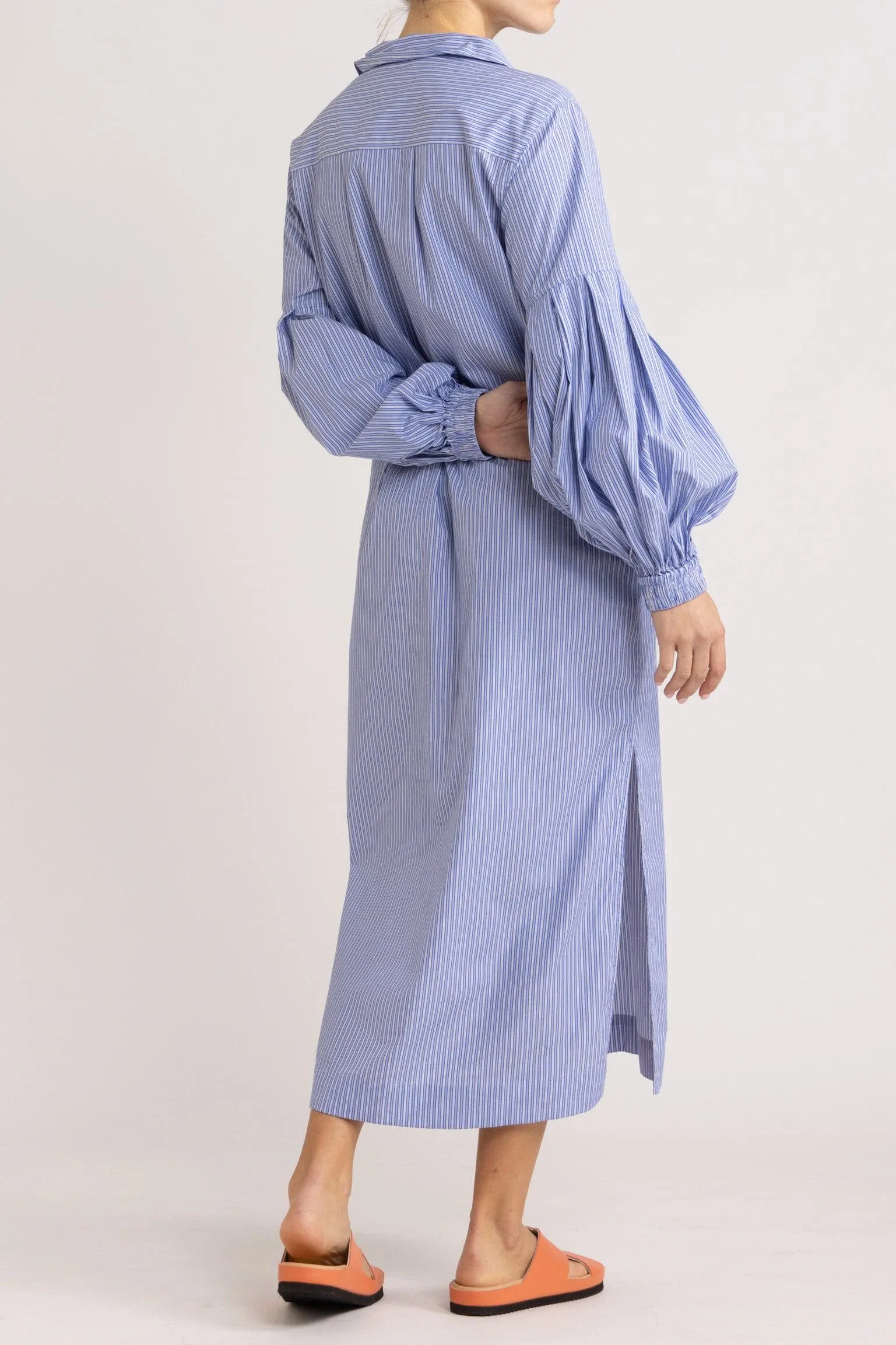 Jemima Blue Stripe Tunic Dress