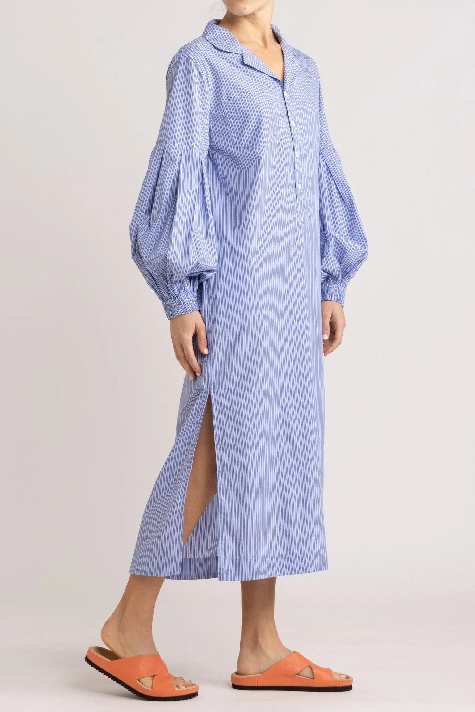 Jemima Blue Stripe Tunic Dress