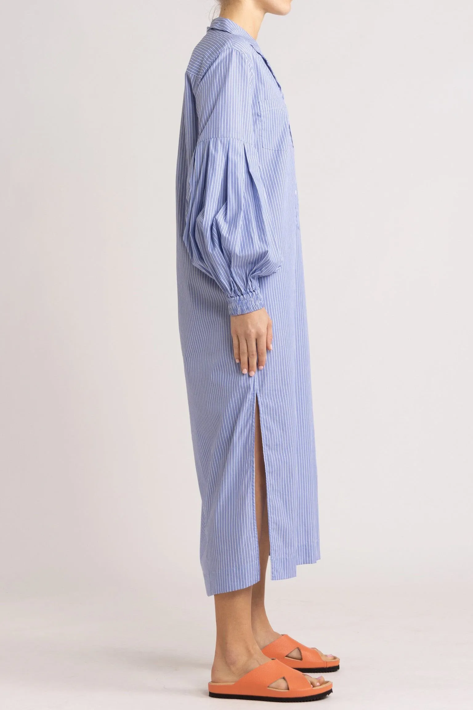 Jemima Blue Stripe Tunic Dress