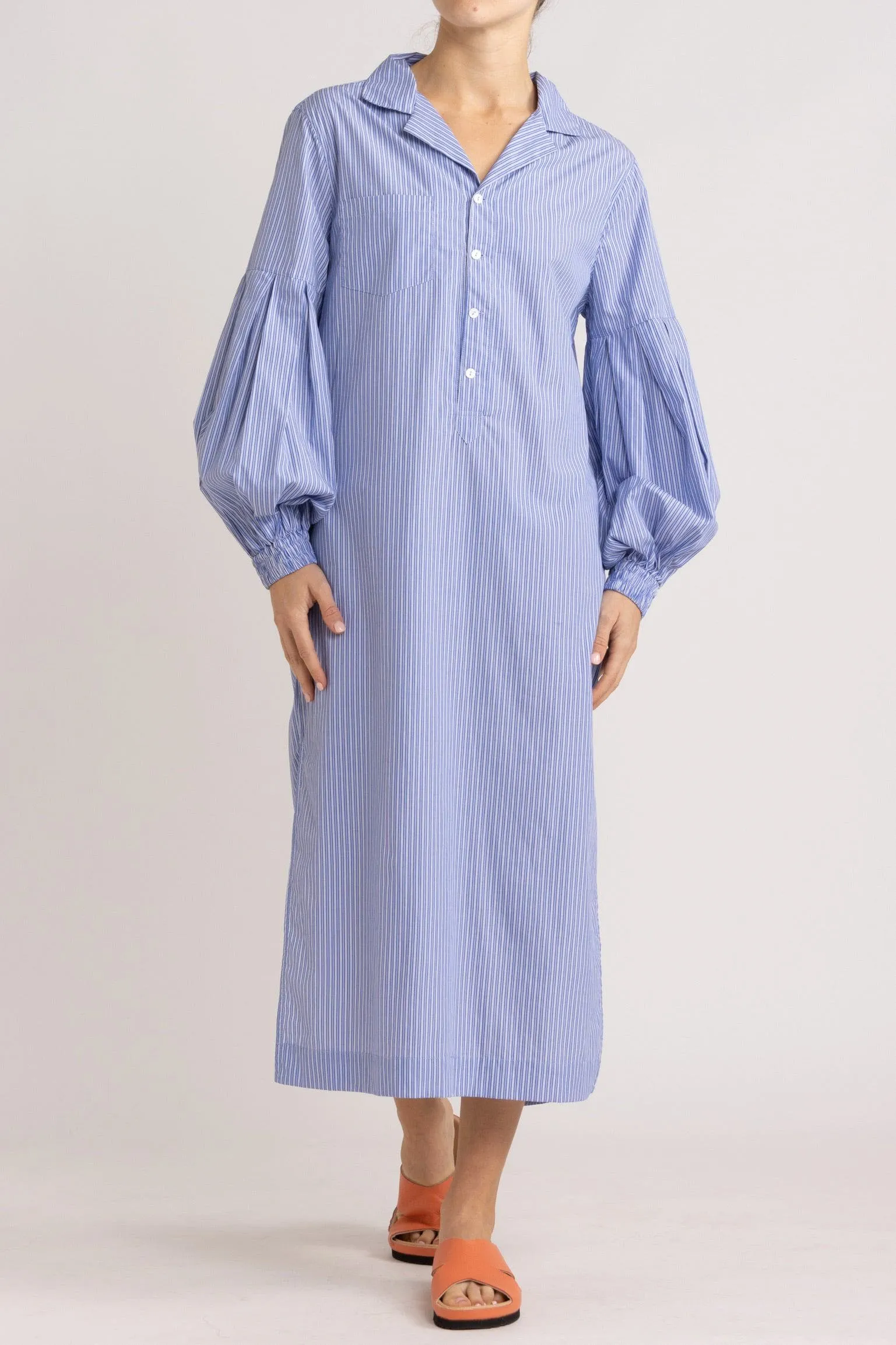 Jemima Blue Stripe Tunic Dress
