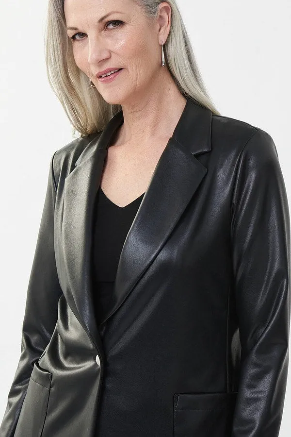 Joseph Ribkoff Sale, 223090 Leatherette Blazer