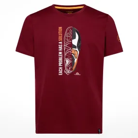 La Sportiva Men&#x27;s Solution T-Shirt Sangria | Buy La Sportiva Men&#x27;s Solution T-Shirt Sangria here | Outnorth