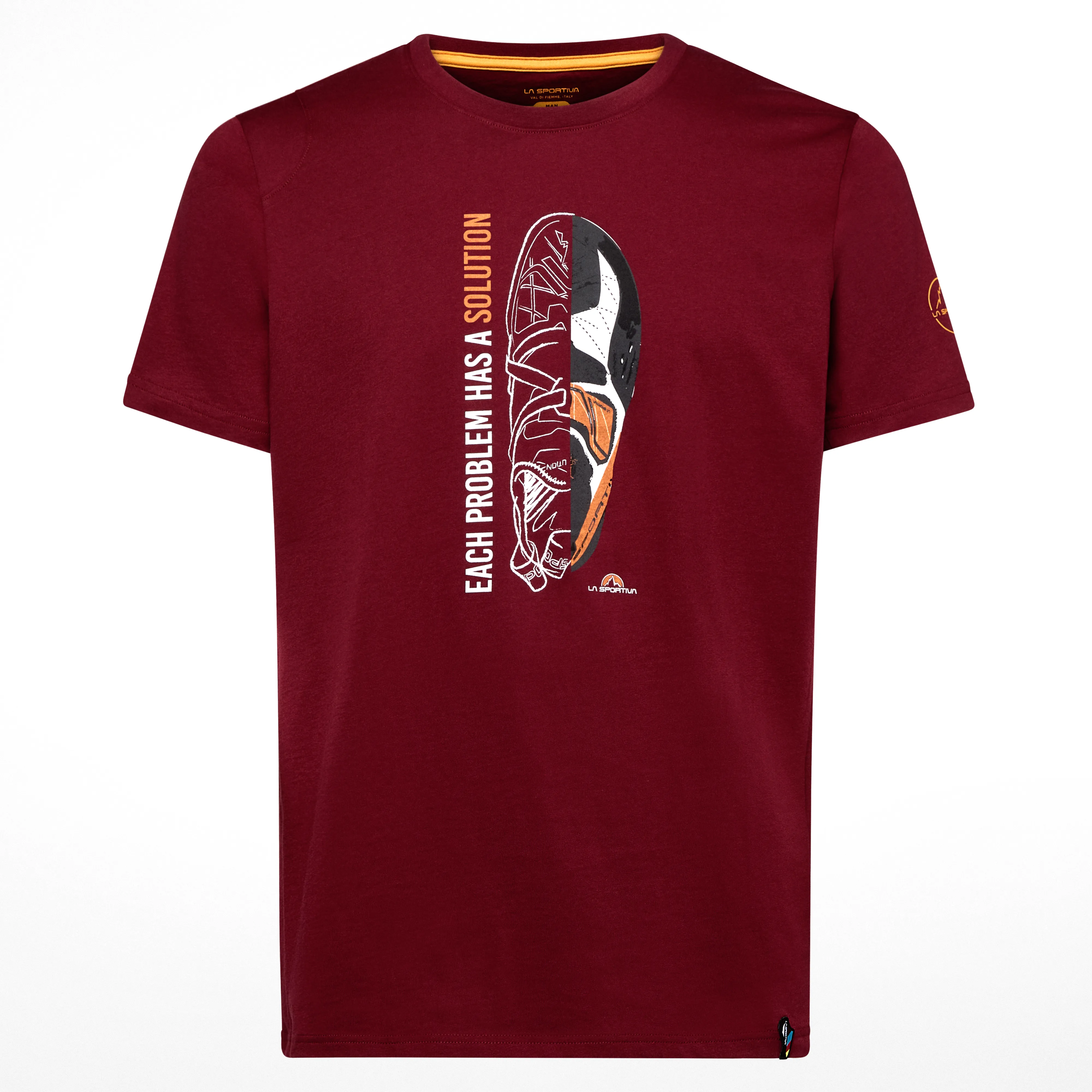 La Sportiva Men&#x27;s Solution T-Shirt Sangria | Buy La Sportiva Men&#x27;s Solution T-Shirt Sangria here | Outnorth