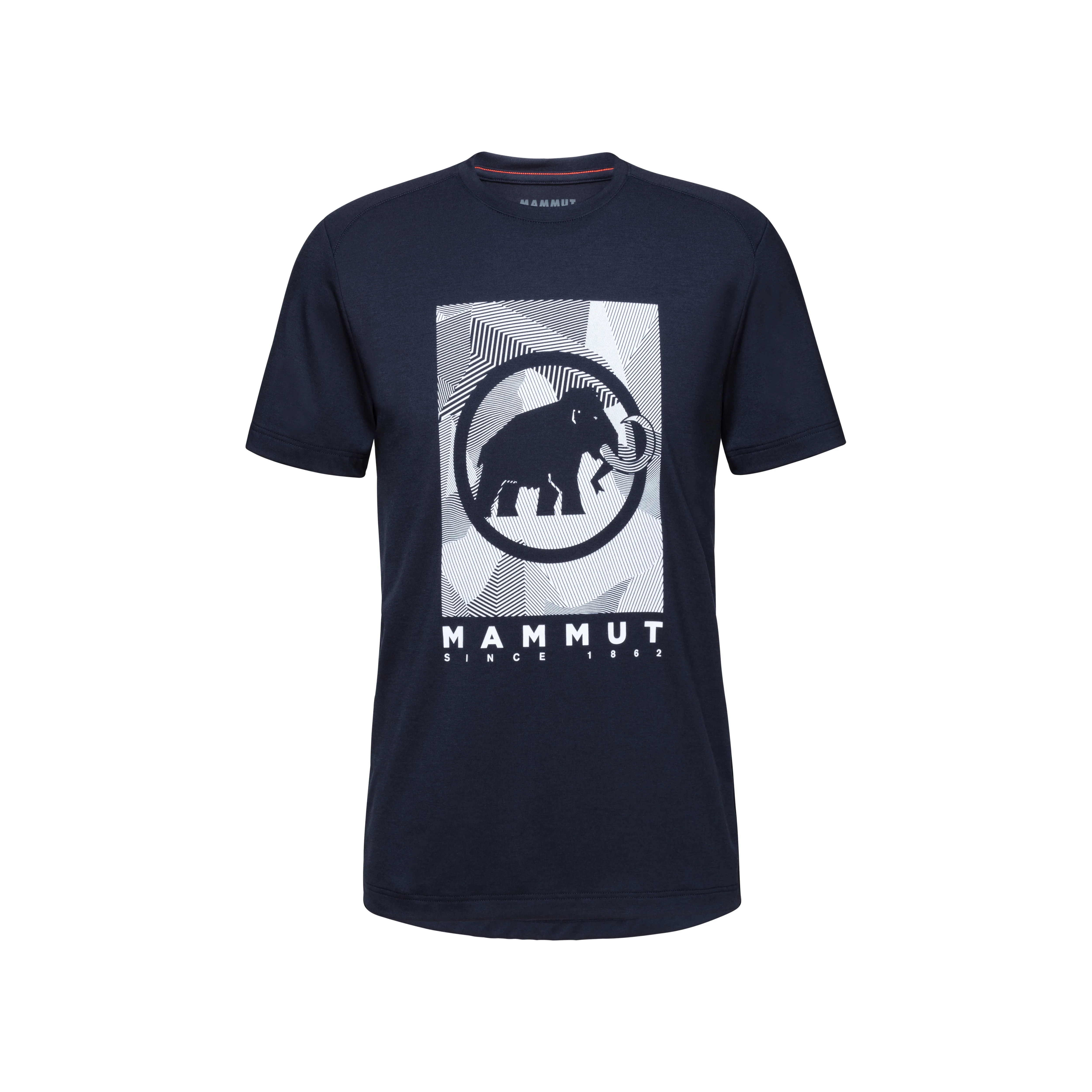 Mammut Men&#x27;s Trovat T-Shirt Marine Prt2 | Buy Mammut Men&#x27;s Trovat T-Shirt Marine Prt2 here | Outnorth