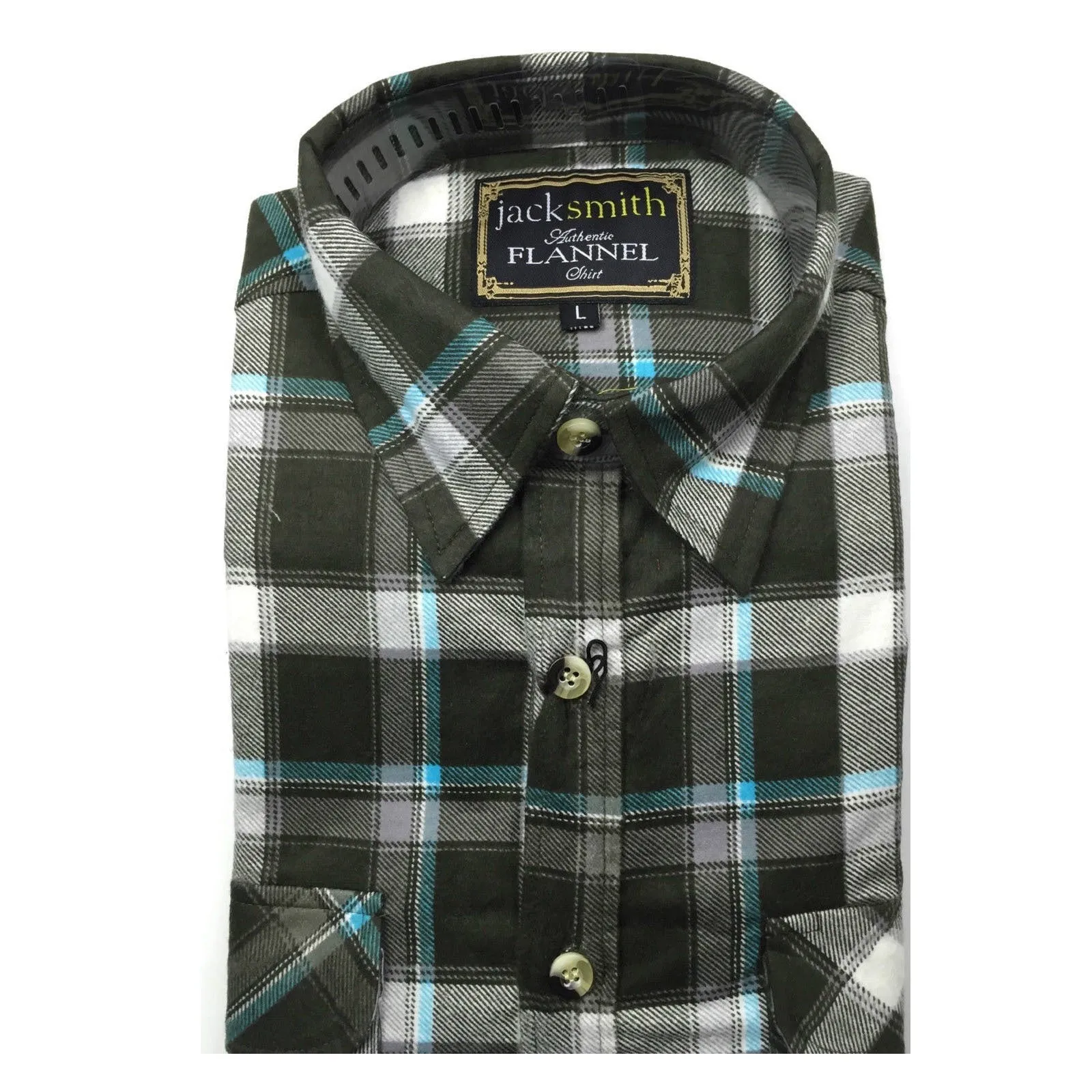 Mens FLANNELETTE SHIRT Check 100% COTTON Flannel Vintage Long Sleeve