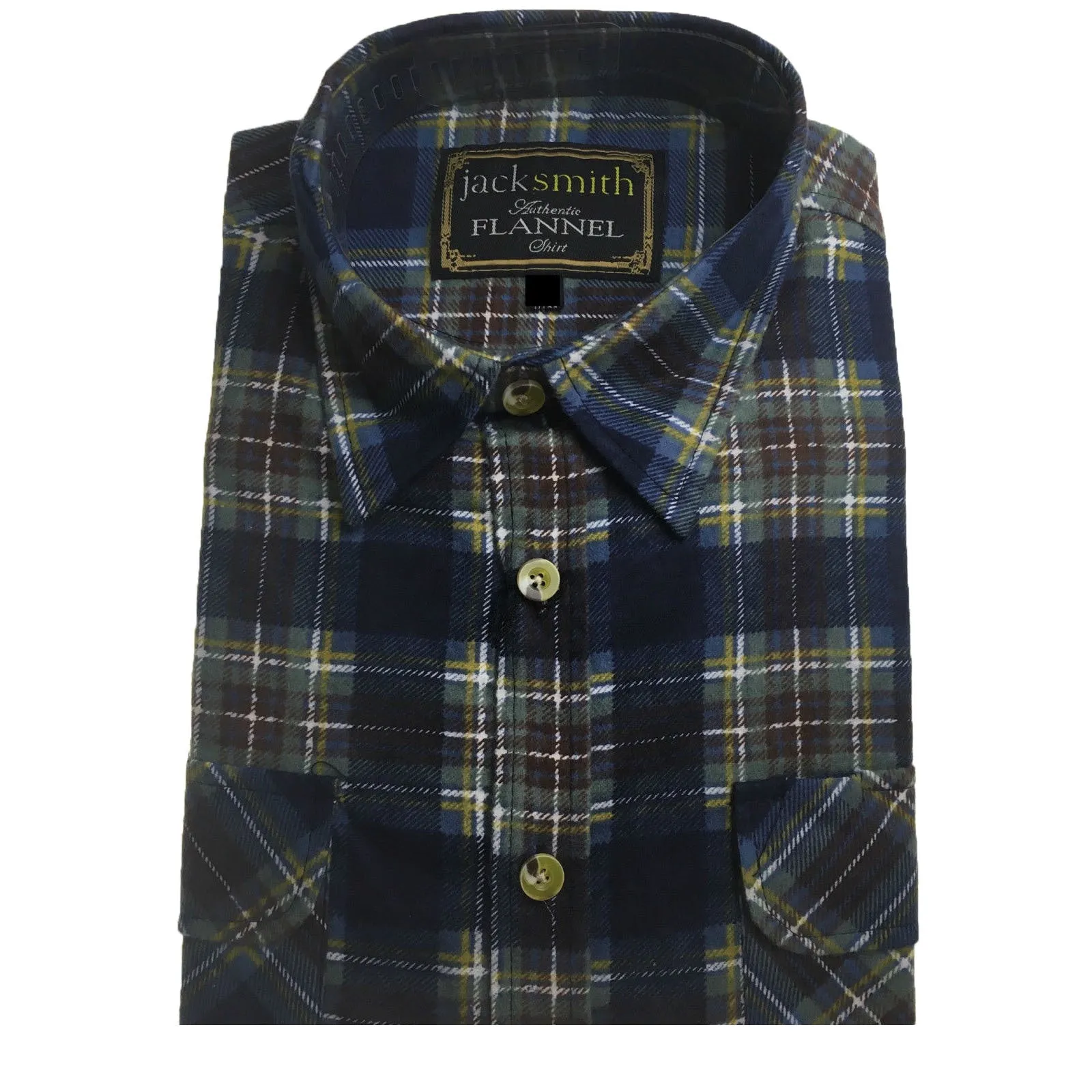 Mens FLANNELETTE SHIRT Check 100% COTTON Flannel Vintage Long Sleeve