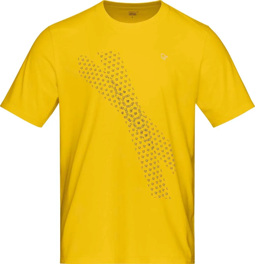 Norrøna Men&#x27;s /29 Cotton Tracks T-Shirt Sulphur | Buy Norrøna Men&#x27;s /29 Cotton Tracks T-Shirt Sulphur here | Outnorth