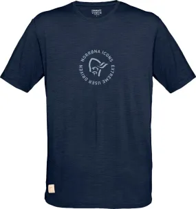 Norrøna Men&#x27;s Svalbard Wool T- Shirt Indigo Night/Blue Fog | Buy Norrøna Men&#x27;s Svalbard Wool T- Shirt Indigo Night/Blue Fog here | Outnorth